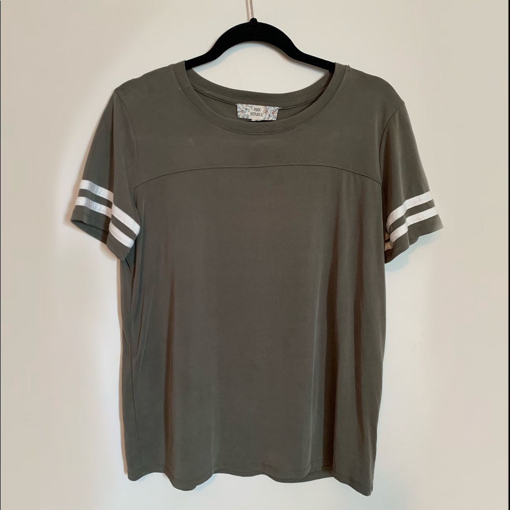 army green shirt